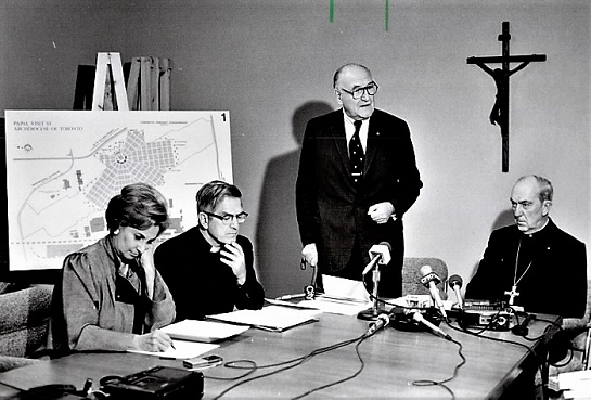Geroge P Ignatieff, 1983, consulting before papal visit 2.png