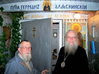 E P Hartley and Bp S at Chapel.png