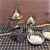 Table, hand censers, incense.jpg