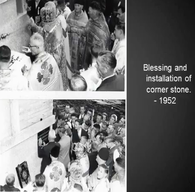Blessing and installing cornerstone 1952.png