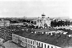 Downtown Daugavpils (Dvinsk) early 20th century, with Temple 1.jpg